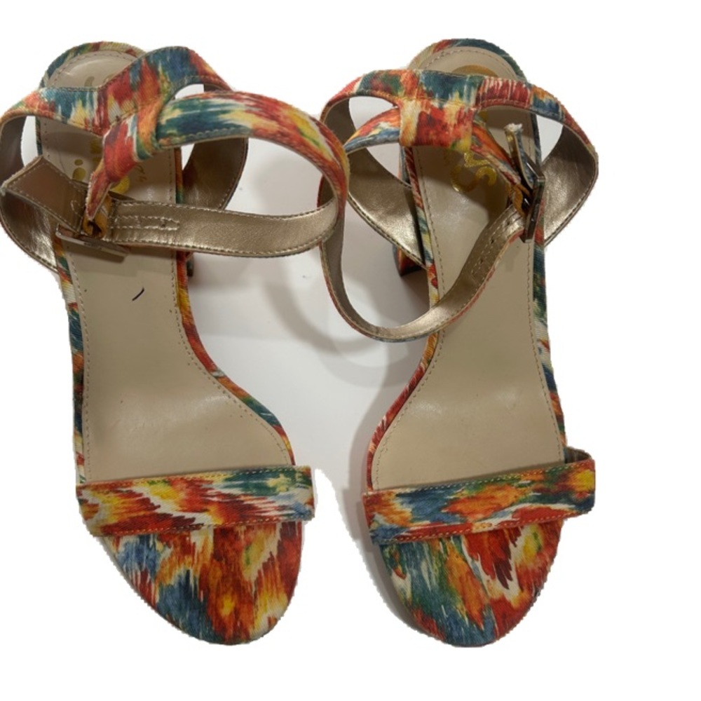CIRCUS BY SAM EDELMAN ANNETTE WOMENS BLOCK HEELS MULTICOLOURED SIZE 6.5